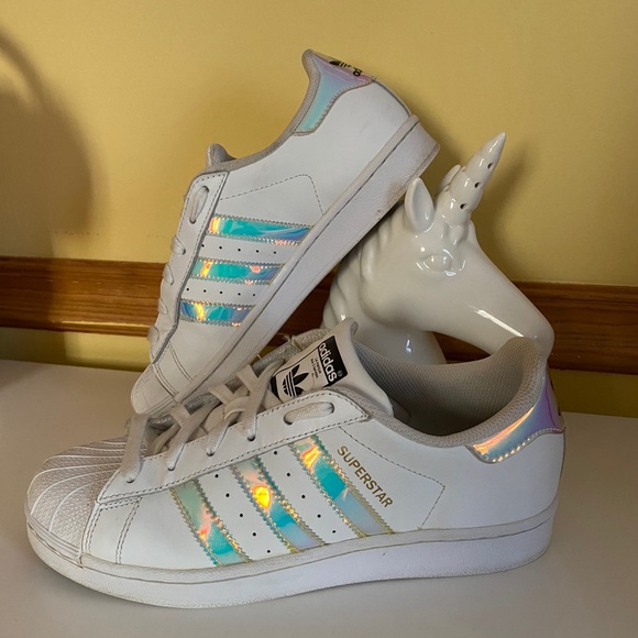 Adidas Originals Superstar W Silver Holographic Adidas Superstar Holographic  Highest Silver W